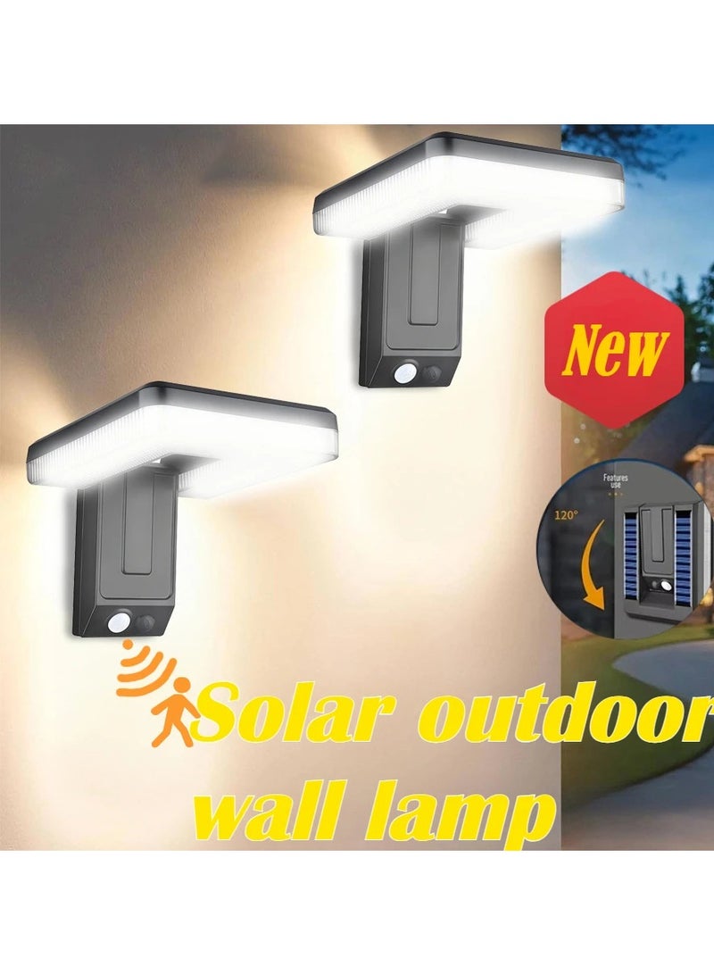 MAOGEDA Foldable Solar LED Wall Light with Motion Sensor - Waterproof IP66 Outdoor Up & Down Solar Step Light for Deck, Yard, Porch and Stair Decor - Image 2