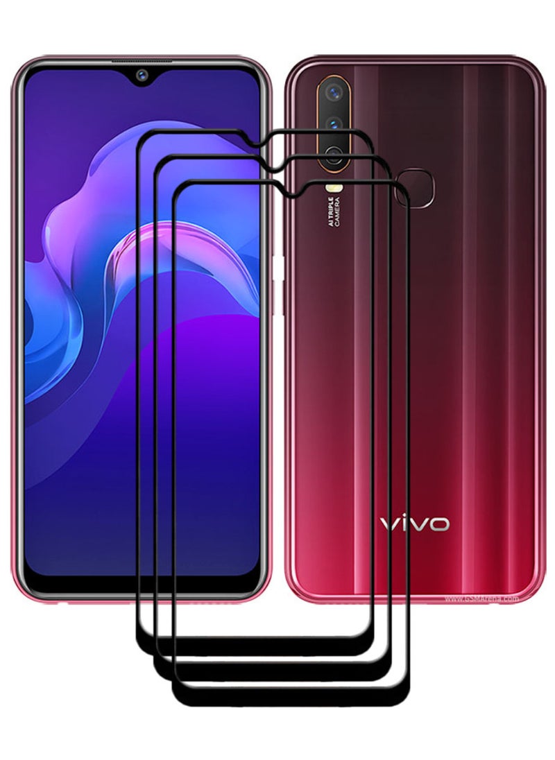 ACLIX 3 Pieces Antistatic ESD Dustproof Premium Quality High Definition Tempered Glass Screen Protector Designed For vivo Y12 - Image 1