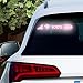 Nouiroy Pink WiFiBattery Sticker Decals for Cars Signal WiFi Full Battery Sign Sticker Super Reflective Gradient Funny Electric Stickers for Car High Glossy Car Rear Decor White Reflective - Image 2