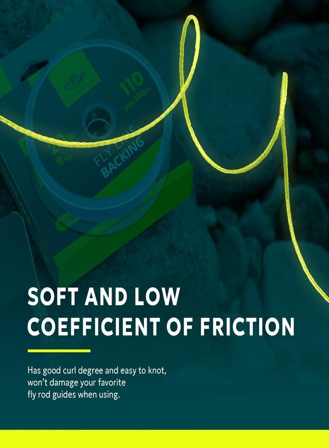 اس اف خيط صيد سمك السلمون المرقط المضفر SF، خيط دعم، 20 رطل، 100 متر/108 ياردة، برتقالي - Image 4