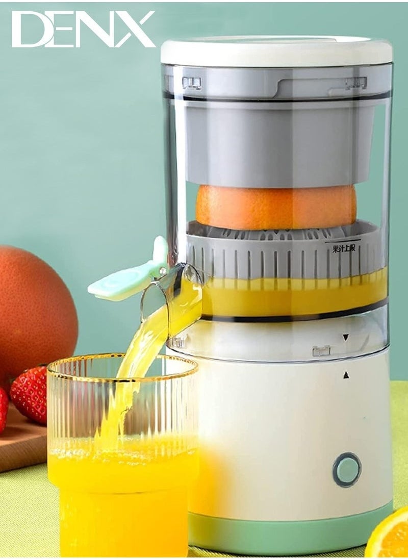 Denx Electric Citrus Juicer, Portable Hands-Free Usb Charging Powerful Electric Juicer Cordless Fruit Squeezer, Multifunctional 1-Button Easy Press, Lemon Orange Squeezer Machine For Kitchen - Image 1