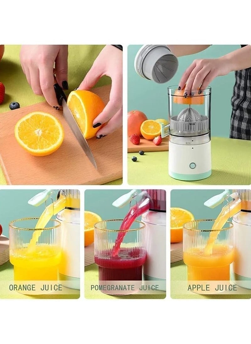 Denx Electric Citrus Juicer, Portable Hands-Free Usb Charging Powerful Electric Juicer Cordless Fruit Squeezer, Multifunctional 1-Button Easy Press, Lemon Orange Squeezer Machine For Kitchen - Image 2