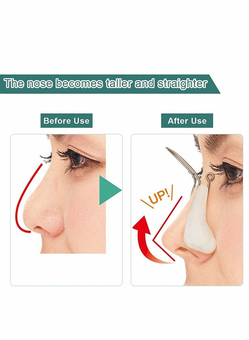 Excefore Nose Beauty Shaper Bridge Corrector Slimming Device Suitable for Silicone Rhinoplasty Wide Crooked Men and Women (White)  - Image 2