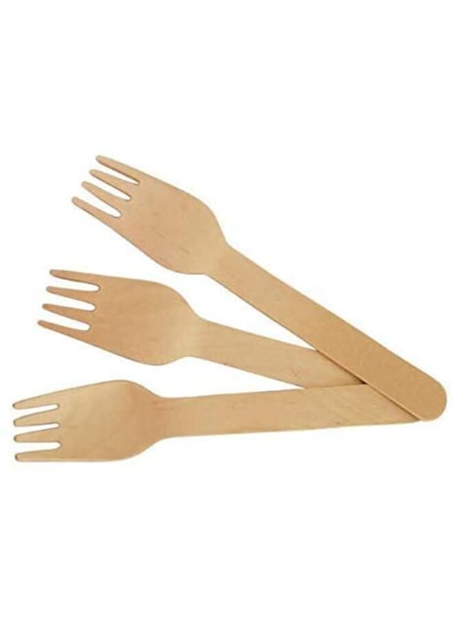 Time Disposable Wooden Forks 100% AllNatu