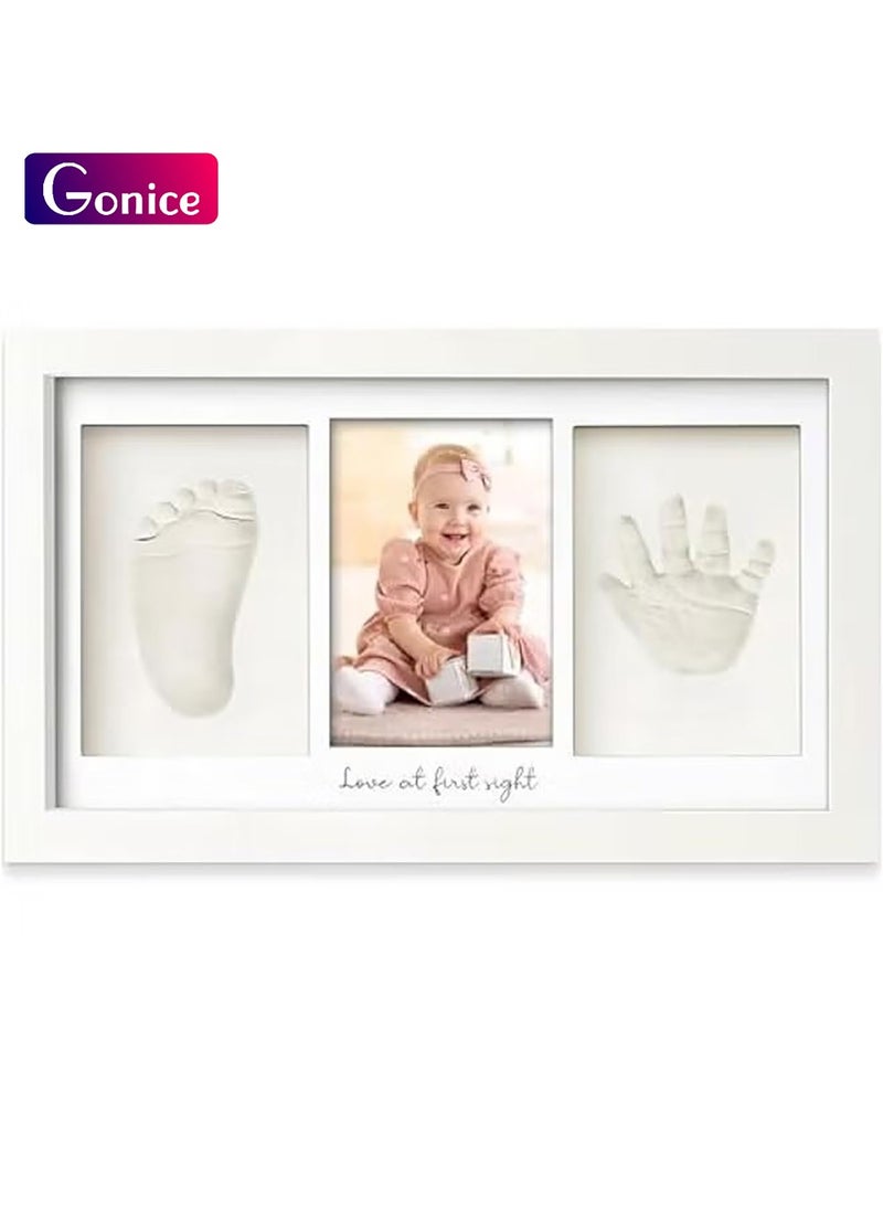 Gonice Baby Handprint Footprint Kit, Keepsake Photo Frame for Newborn Boys & Girls, Baby Gifts,Personalized Baby Milestone Gift, Nursery Decor,Baby Shower Gifts for Girls Boys  - Image 1