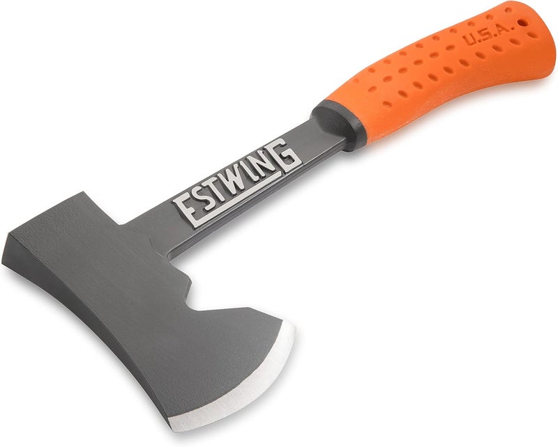 Estwing Camper's Axe - 14" Hatchet with Forged Steel Construction & Shock Reduction Grip - EO-25A - Image 2