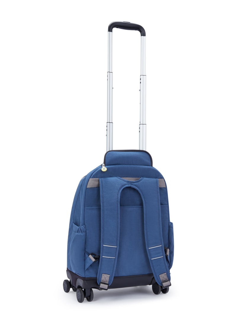 kipling New Zea Kids' Large Wheeled Backpack with Laptop Protection Fantasy Blue Block  - Image 5