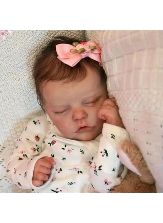 Generic - Baby Dolls Girls 18 Inch Realistic Newborn Doll Full Body Vinyl Doll Girl Toy for Kids Age 3+ - Image 1