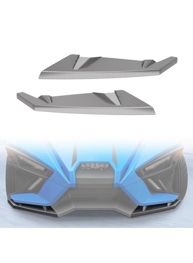 LitMiRaCle Front Wing Guards Trim for Polaris Slingshot 2020-2024, Carbon Fiber Texture Front Bumper Winglet Decoration Protector Wing Cover for Slingshot 2020-2024 Accessories - Image 1