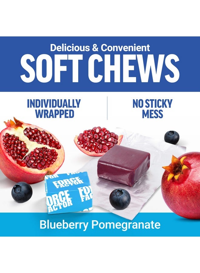 فوريس فاكتور فورس فاكتور، أشوا المذهلة، دعم كامل للهدوء مع أشواغاندا KSM-66، مثل علكات أشواغاندا لتعزيز الهدوء والاسترخاء مع المغنيسيوم وL-Theanine، رمان التوت الأزرق، 60 علكة ناعمة - Image 4