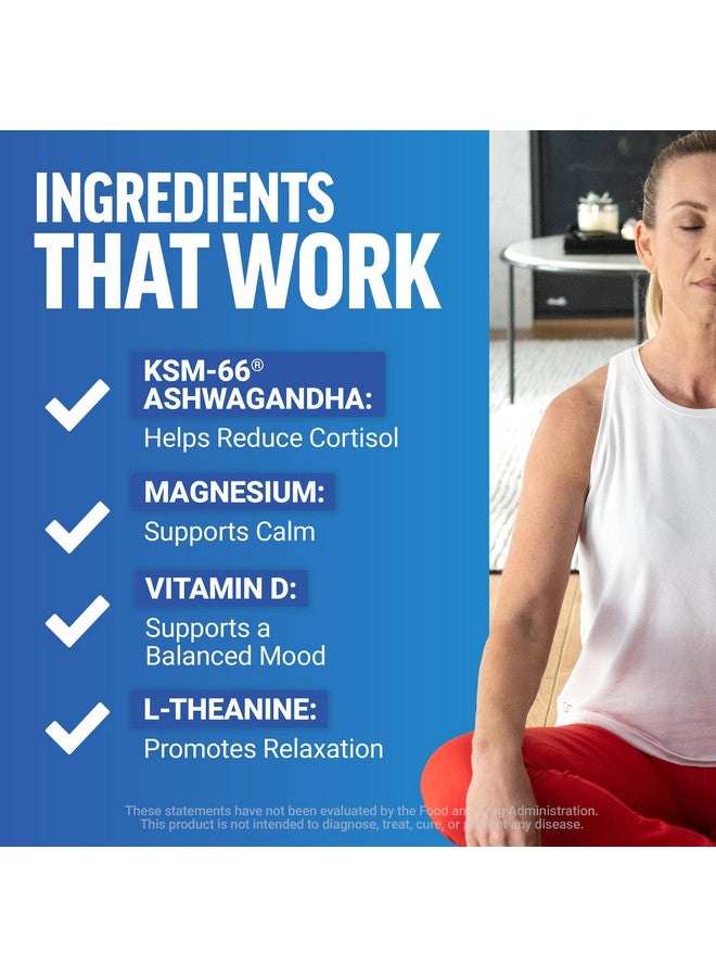 فوريس فاكتور فورس فاكتور، أشوا المذهلة، دعم كامل للهدوء مع أشواغاندا KSM-66، مثل علكات أشواغاندا لتعزيز الهدوء والاسترخاء مع المغنيسيوم وL-Theanine، رمان التوت الأزرق، 60 علكة ناعمة - Image 5