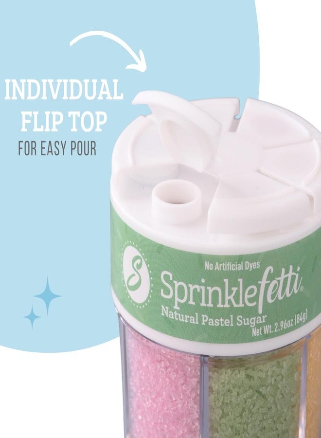 Sweets Indeed Dye Free Sugar Sprinkles, Pastel 6 Cell Edible Sprinkle Mix Perfect for Spring Cake Decorations Baking Ice Cream Cookies Cupcake Topper (Pastel Sugar) - Image 4