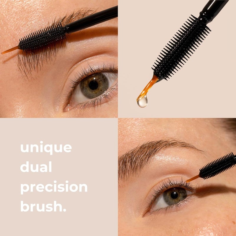 INIKA سيروم نمو الرموش والحواجب من INIKA العضوي بزيت الخروع الأسود للعناية بالبشرة مغذي سريع الامتصاص يحفز الجريبات يقوي الشعر ويكثف الرموش 100% طبيعي وعضوي 7 مل - Image 3