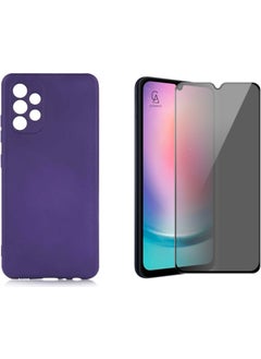 Coolacs Soft Phone Case and Ghost Privacy Screen Protector Set Compatible with Samsung Galaxy A32 4g  - Image 1