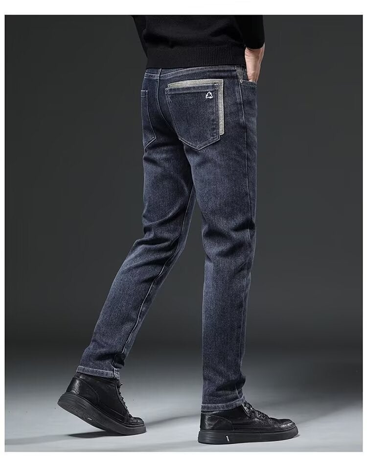 Unisex Classic Denim Jeans Loose Fit Daily Outdoor Wear - Image 1