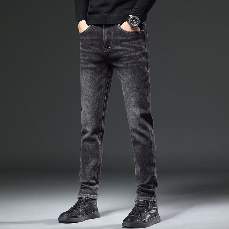 Unisex Classic Denim Jeans Loose Fit Daily Outdoor Wear - Image 4