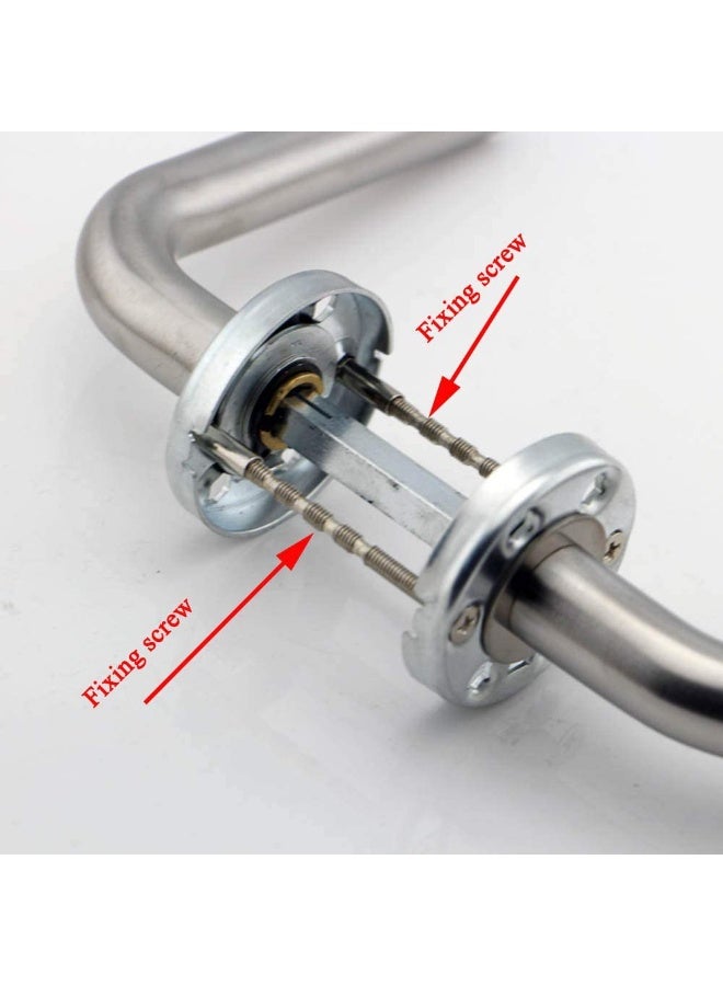 4 Piece Universal M4 Screw Connecting Bolts & Sleeves for Door Handle Roses and ESCUTCHEONS Nickel Color - Image 4