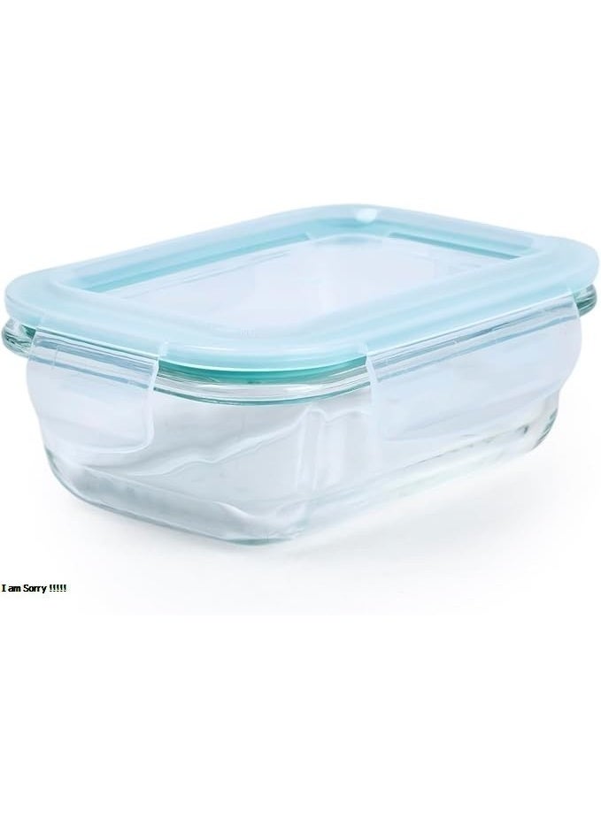 Green Tiger 2-Piece Borosilicate Glass Food Storage Containers with Lids - Airtight, Leakproof, Stackable - Ideal for Food Prep, Meal Planning, Leftovers, Kitchen Organization – and lunch box 400ml & 650ml - Image 2