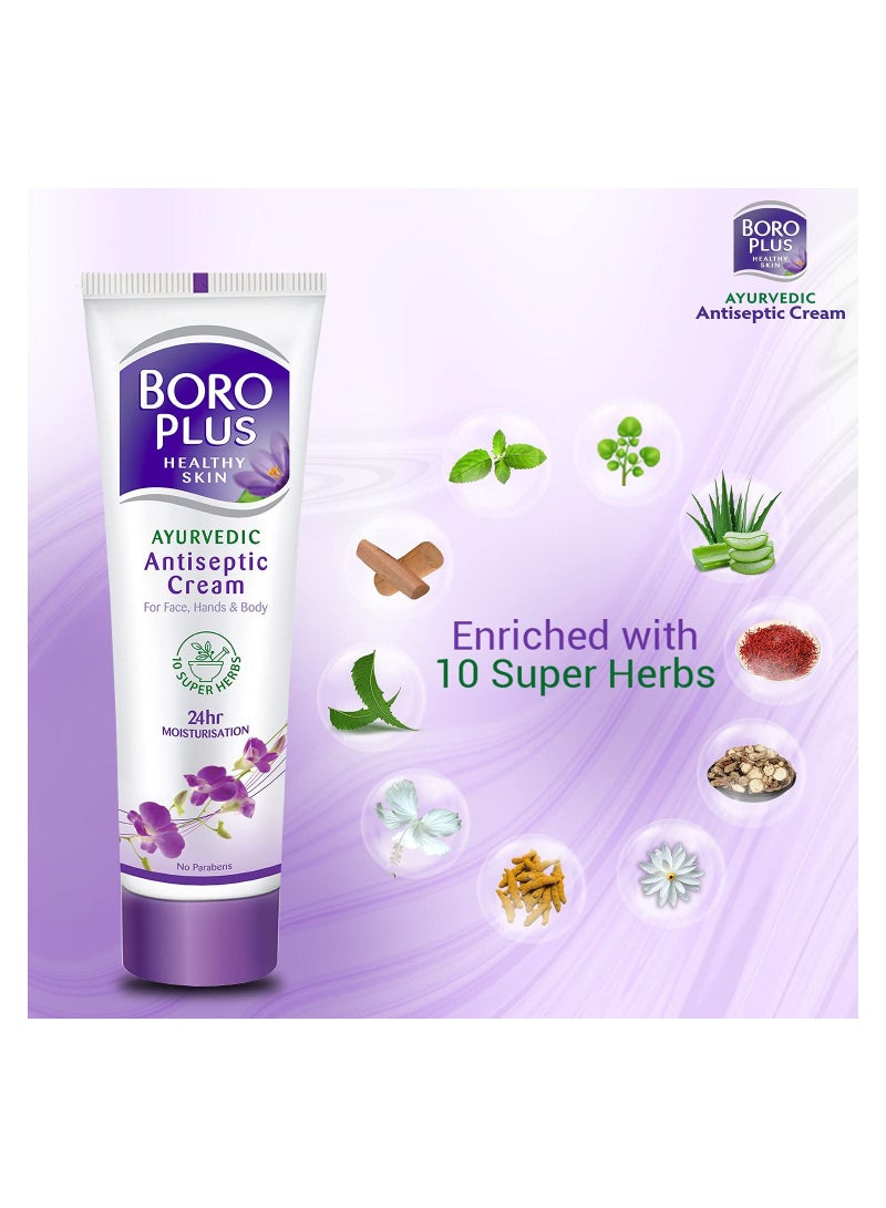 Boro Plus 24h Moisturisation Antiseptic Cream Multicolour (Pack of 2) - Image 3