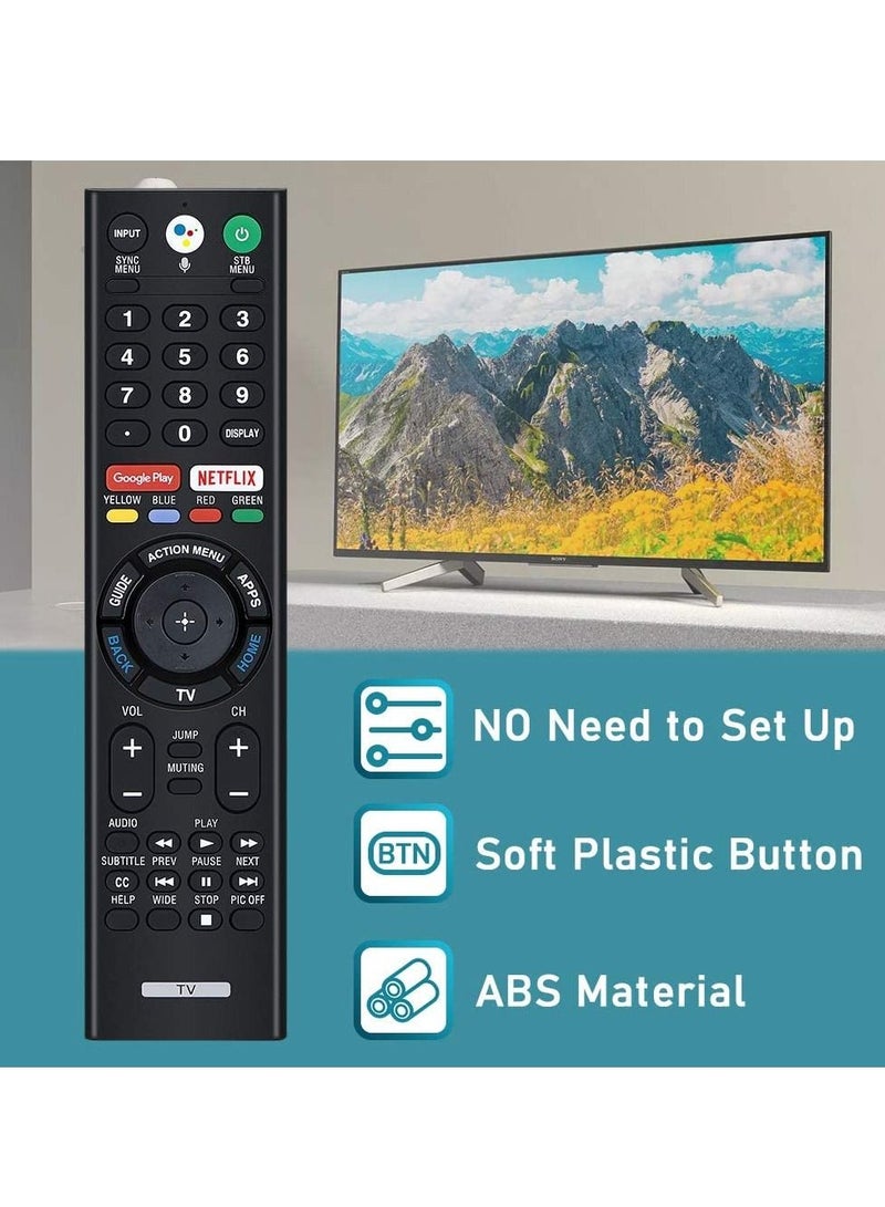 Remote for Sony Smart Bravia Remote, Sony Bluetooth Voice Search Mic Remote and Sony Smart Bravia Android TVs, Sony 4K UHD Crystal HDR TV, Sony OLED Ultra HDTV, XBR KDL Series TV, RMF-TX300U  - Image 4