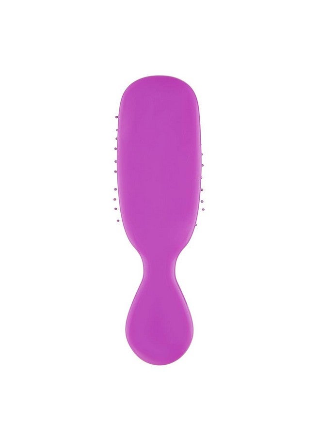 Wet Brush Mini Shine Enhancer Brush, Purple - Exclusive Ultra-soft IntelliFlex Bristles With Natural Boar Bristles for Shiny, Smooth Hair - For All Hair Types, Women and Men - Image 2