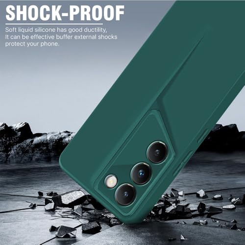 WOW IMAGINE Slim Back Cover for Vivo Y200e 5G | Vivo T3 5G | Blade Series Ultra Thin Case with Lightweight Design | Camera Protection | Soft Matte Silicone Flexible Mobile Case - Green - Image 3