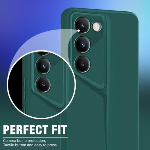 WOW IMAGINE Slim Back Cover for Vivo Y200e 5G | Vivo T3 5G | Blade Series Ultra Thin Case with Lightweight Design | Camera Protection | Soft Matte Silicone Flexible Mobile Case - Green - Image 5