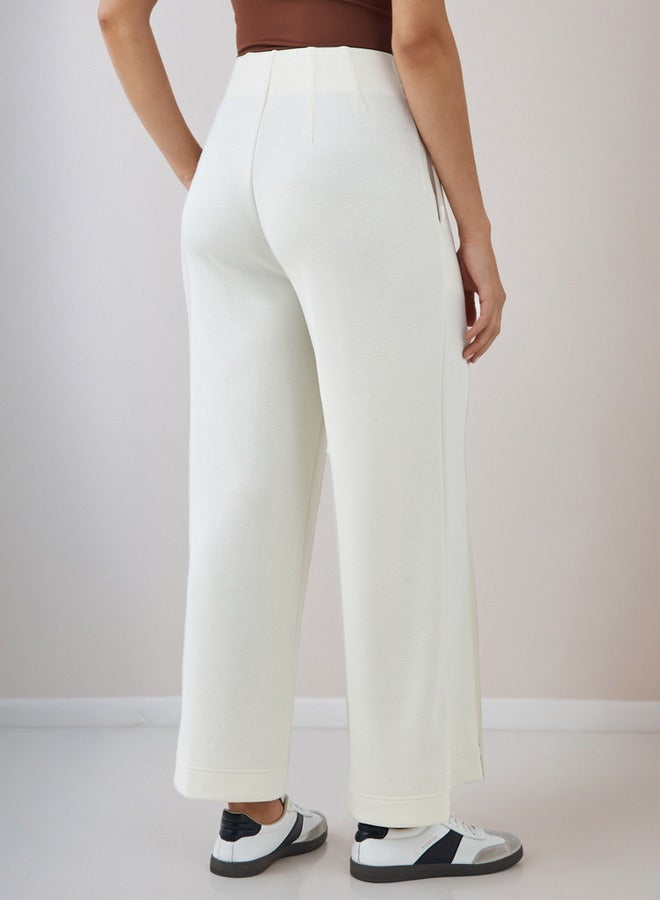 سبلاش فيڤ بنطلون واسع الساق بلمسة ثنيات - Image 3