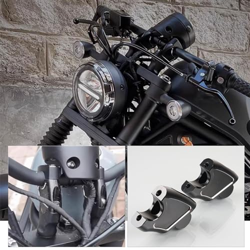 WOOGA Motorcycle Modified Parts Handlebar Risers 45mm Height Mount Clamp Kit 25mm backward Compatible with Ho&nda Rebel CMX 1100 CMX 500 CMX 300 CMX 250 Accessories 2017-2024 - Image 2