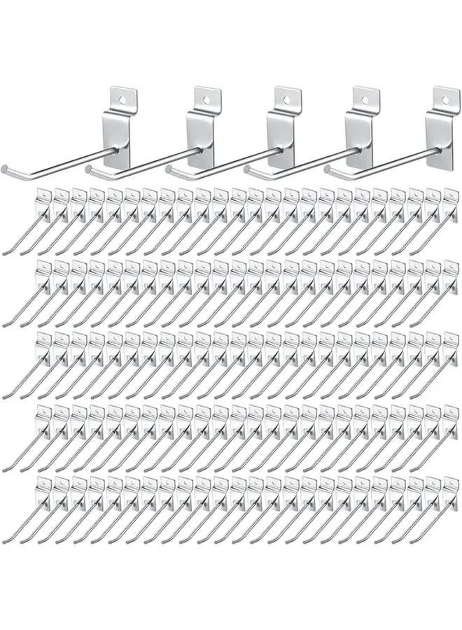 4 Inch Heavy Duty Slatwall Panel Hooks 100pcs Metal Hanging Accessories Commercial Retail Display - Image 2