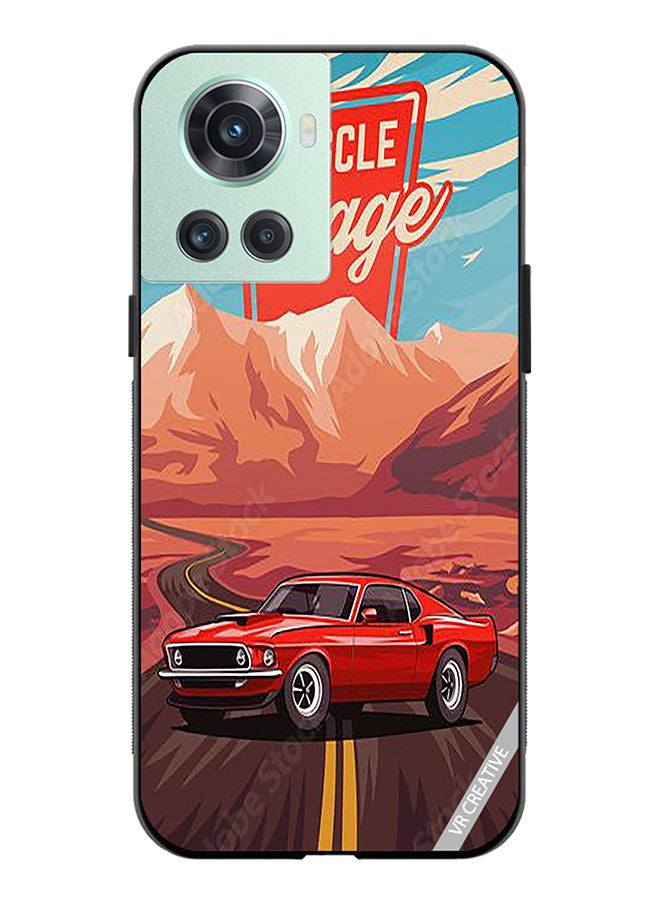 VR CREATIVE غطاء حماية لهاتف OnePlus 10R بتصميم سيارة متعدد الألوان - Image 1