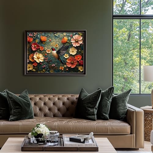 LAMPLIG 1000 Piece Puzzles for AdultsVintage Flower Jigsaw PuzzleRetro Bird Puzzles 1000 PiecesCreative Games and Gifts Difficult Oil Painting Puzzle Home Decor Toy for Adults 275x196 11 Poster - Image 5