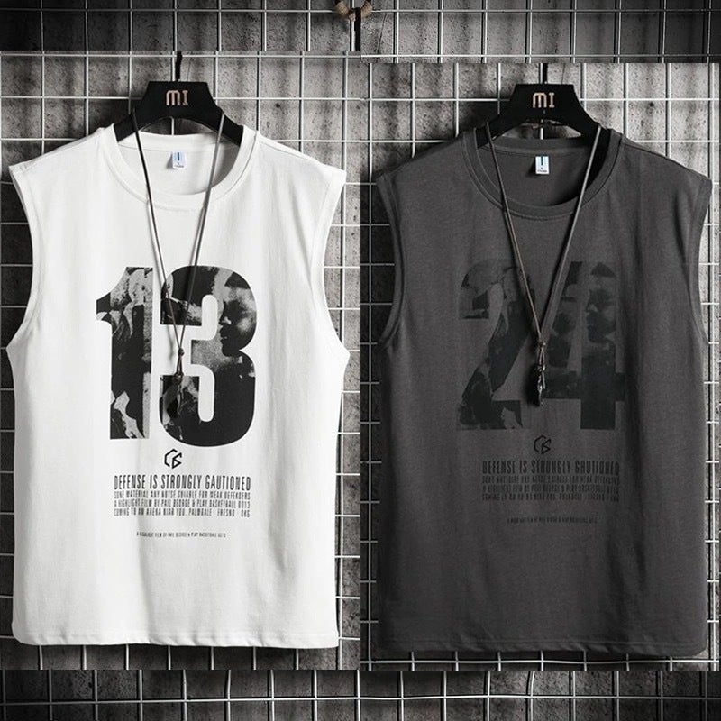 2021 New Men's ins Sports Vest No. 24 Jersey Sports Basketball Clothes Sleeveless T-shirt Horse Clip Shirt - Image 2