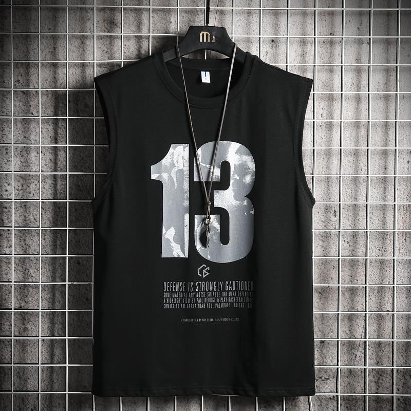 2021 New Men's ins Sports Vest No. 24 Jersey Sports Basketball Clothes Sleeveless T-shirt Horse Clip Shirt - Image 1