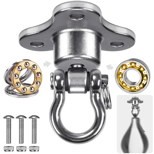 BeneLabel Speed Bag Swivel with 360° Rotation - Boxing Bearing Swivel for Punching Bag - Stainless Steel, Easy to Install, Durable and Smooth - Ideal for Boxing, MMA, Muay Thai Training - Image 1