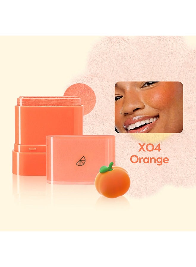 MOOYAM Blush Dewy Cheek & Lip Multi Balm - Fruit Flavor Makeup, Face Brightening Lasting Colo, Blusher Stick Natural Glow Silly Blusher Light And Soft Feeling The Apply On Your Face 04#Orange - Image 2
