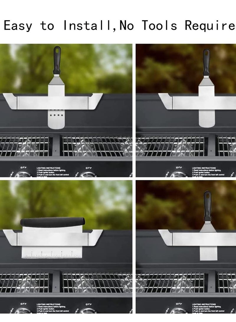 Excefore Griddle Spatula Holder, Essential Grill and Barbecue Tool Rack for Blackstone, Camp Chef, and More, Convenient Outdoor Grilling Accessories - Image 4
