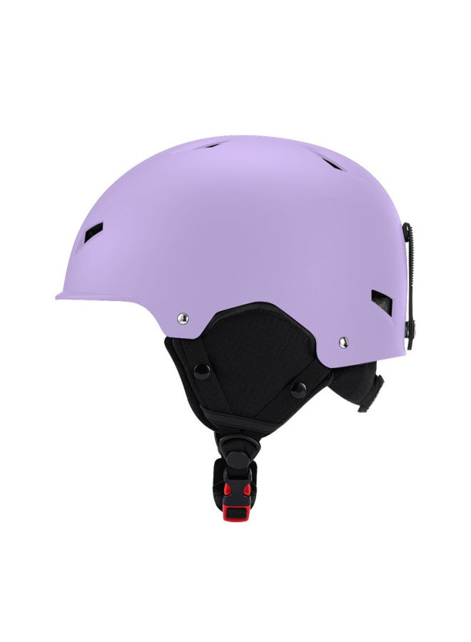 Purple Spot Professional Ski Helmet Single Version Double Board Adult Children Ski Protective Gear Winter Sports Ski Equipment