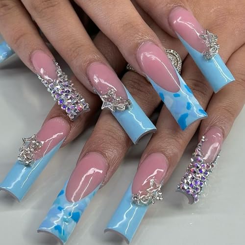 Pizadix 55 Pcs 3D Silver-Pink Nail Charms Y2K Set: Snowflakes, Stars, Dangle Stars, Hearts, Dangle Hearts,Cherries, Maple Leaves, Butterflies, Dollars Silver Nail Charms Y2K - Image 5