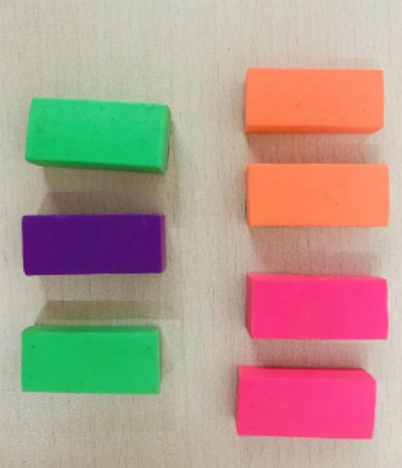 Generic Birthday Party Return Gift Erasers Small Stylish Colourful Mini Erasers for Kids Children Boys Girls Bags Cradle cermony Baby Naming Pack of 10  - Image 2
