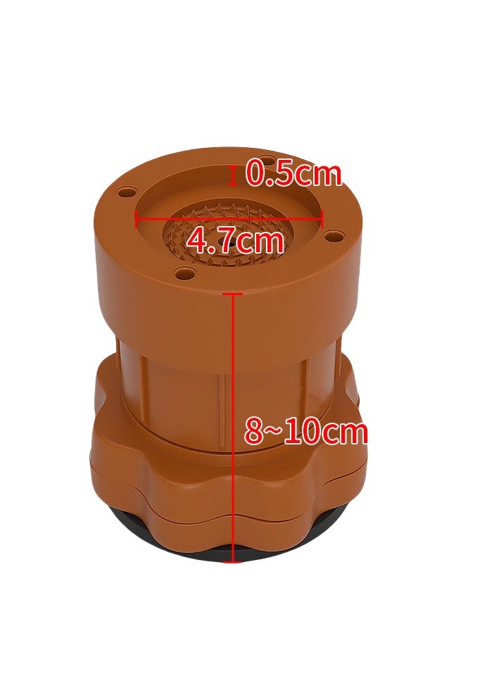 Generic 4-Piece Furniture Bed Risers 3 Inch Washer Support Heavy Duty, Adjustable Height 4 Inch Furniture Risers for Sofas, Refrigerator, Chairs  - Image 1