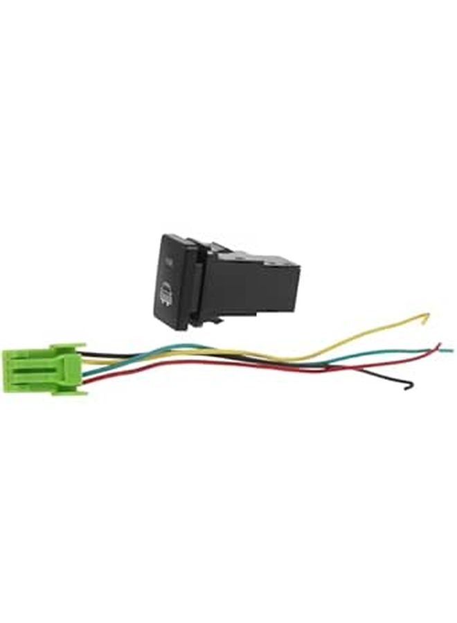 Automotive Push Button Switch White Led Rocker For Sedan Reserved Hole - Image 1