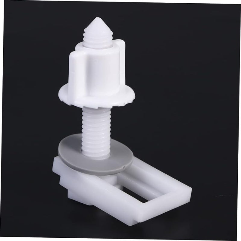 ستوبوك 2 مجموعة بلاستيك مفصلات مقعد المرحاض براغي صواميل حلقات حشية طقم استبدال - Image 5