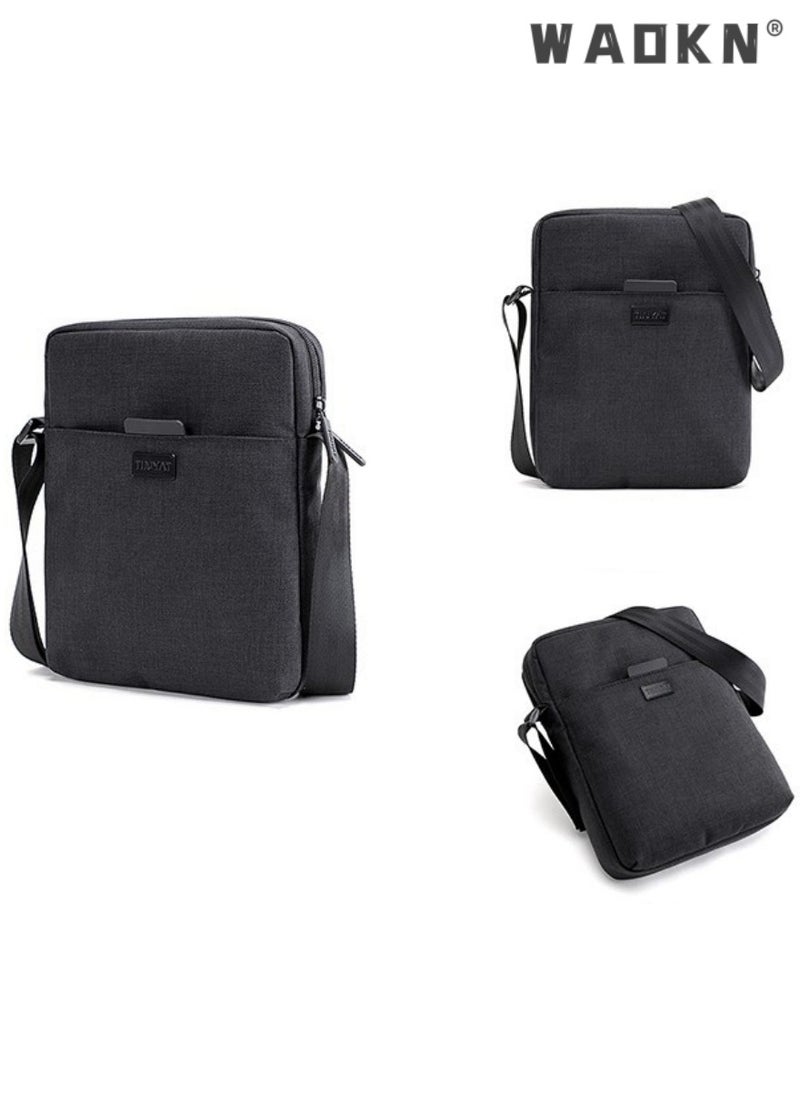 WAOKN Men High Quality boys Crossbody Bag Minimalist Wear-Resistant Oxford Crossbody/Shoulder Bag,Satchel Bag Business Casual Men's Shoulder Bag,Teens' Casual Bag for Outdoor Sports, Travel,Daily Outing  - Image 3