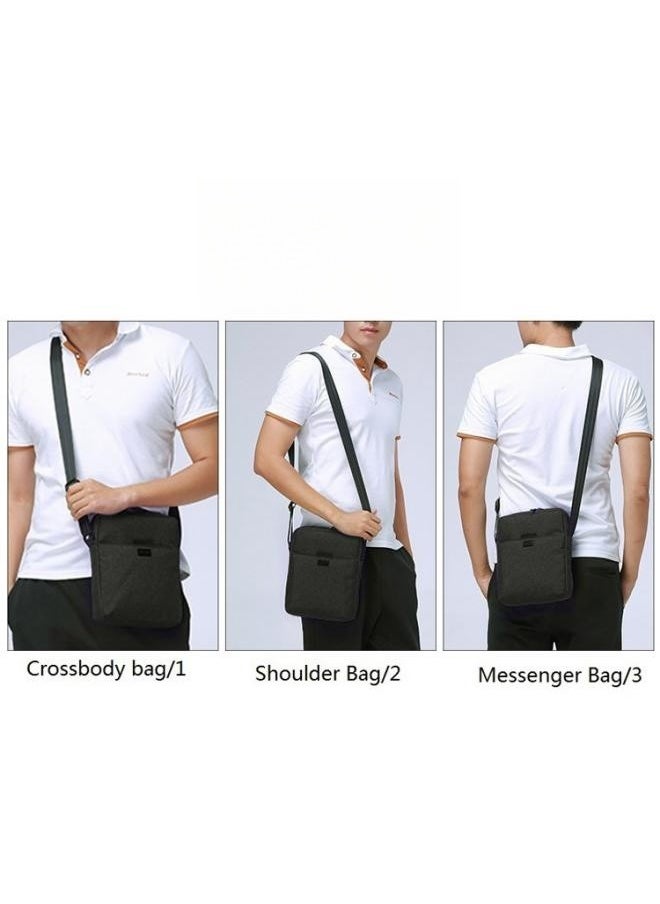 WAOKN Men High Quality boys Crossbody Bag Minimalist Wear-Resistant Oxford Crossbody/Shoulder Bag,Satchel Bag Business Casual Men's Shoulder Bag,Teens' Casual Bag for Outdoor Sports, Travel,Daily Outing  - Image 4