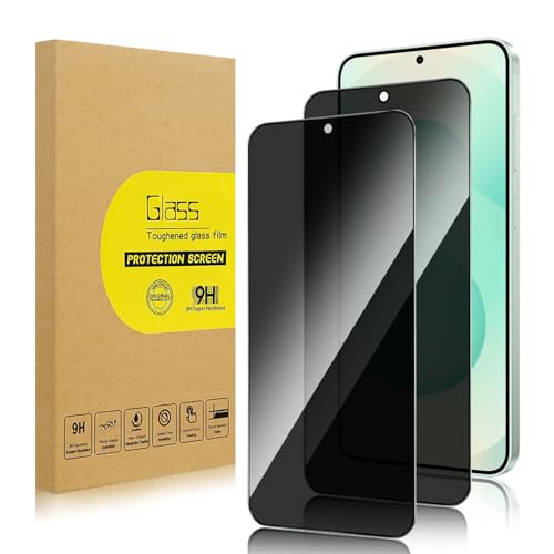 Lokyoo 2 Pack Privacy Screen Protector for Samsung Galaxy S25 Plus/Galaxy S25+ [Anti-Spy Tempered Glass][Fingerprint Unlock Support], Anti-Scratch, Bubble-Free, Easy Install 9H Protective Glass - Image 1