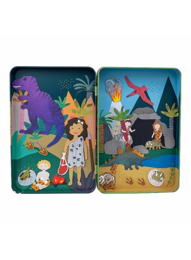 Floss & Rock Dino Magnetic Playtime Box (50 Pieces, 2 scenes) - Image 3