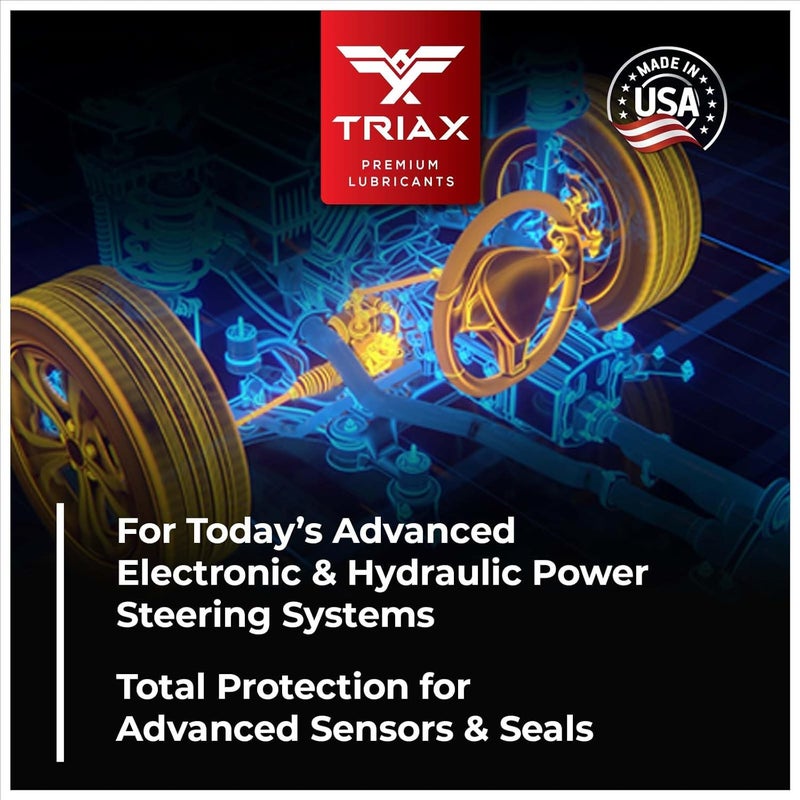 TRIAX Synthetic OEM Grade Power Steering Fluid, Universal, Arctic Grade -50 Cold Flow, Fits Most Asian, US, and European Cars, Full Synthetic with Esters, Widest Spec Application (1 Quart) - Image 5