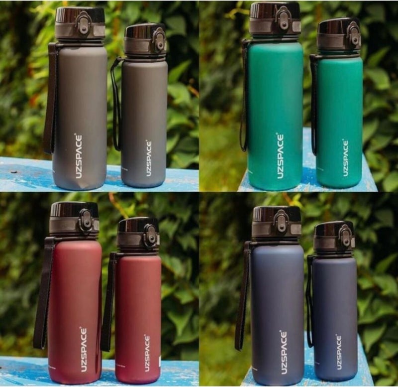 UZSPACE 3038 زجاجة مياه 1000 مل خالية من BPA من تريتان الأخضر - Image 4
