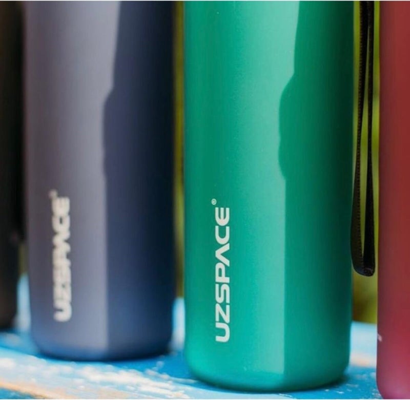 UZSPACE 3038 زجاجة مياه 1000 مل خالية من BPA من تريتان الأخضر - Image 5